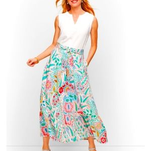 Talbots Ratti Coranado Paisley Maxi Skirt size 10 NWT